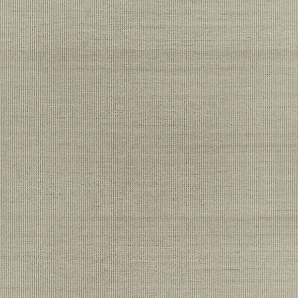Harshaw Pinstripe Sisal - Fog Wallpapers | Schumacher