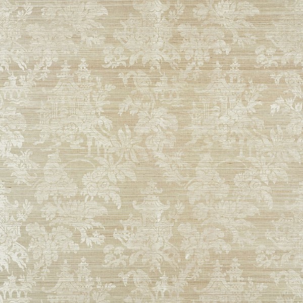 Brighton Sisal - Fog Wallpapers | Schumacher