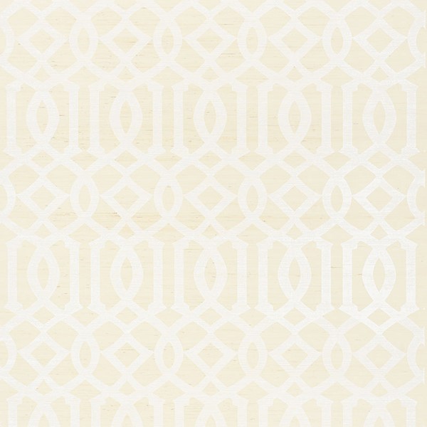 Imperial Trellis Sisal - Ivory Wallpapers | Schumacher