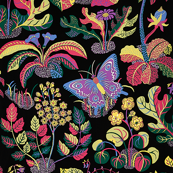 Exotic Butterfly - Black Wallpapers | Schumacher