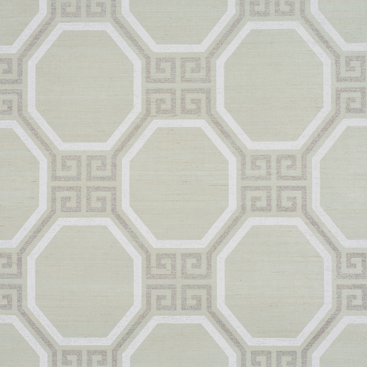 Octavia Sisal - Mint Wallpapers | Schumacher