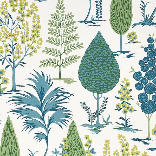 Pandora - Peacock Wallpapers | Schumacher