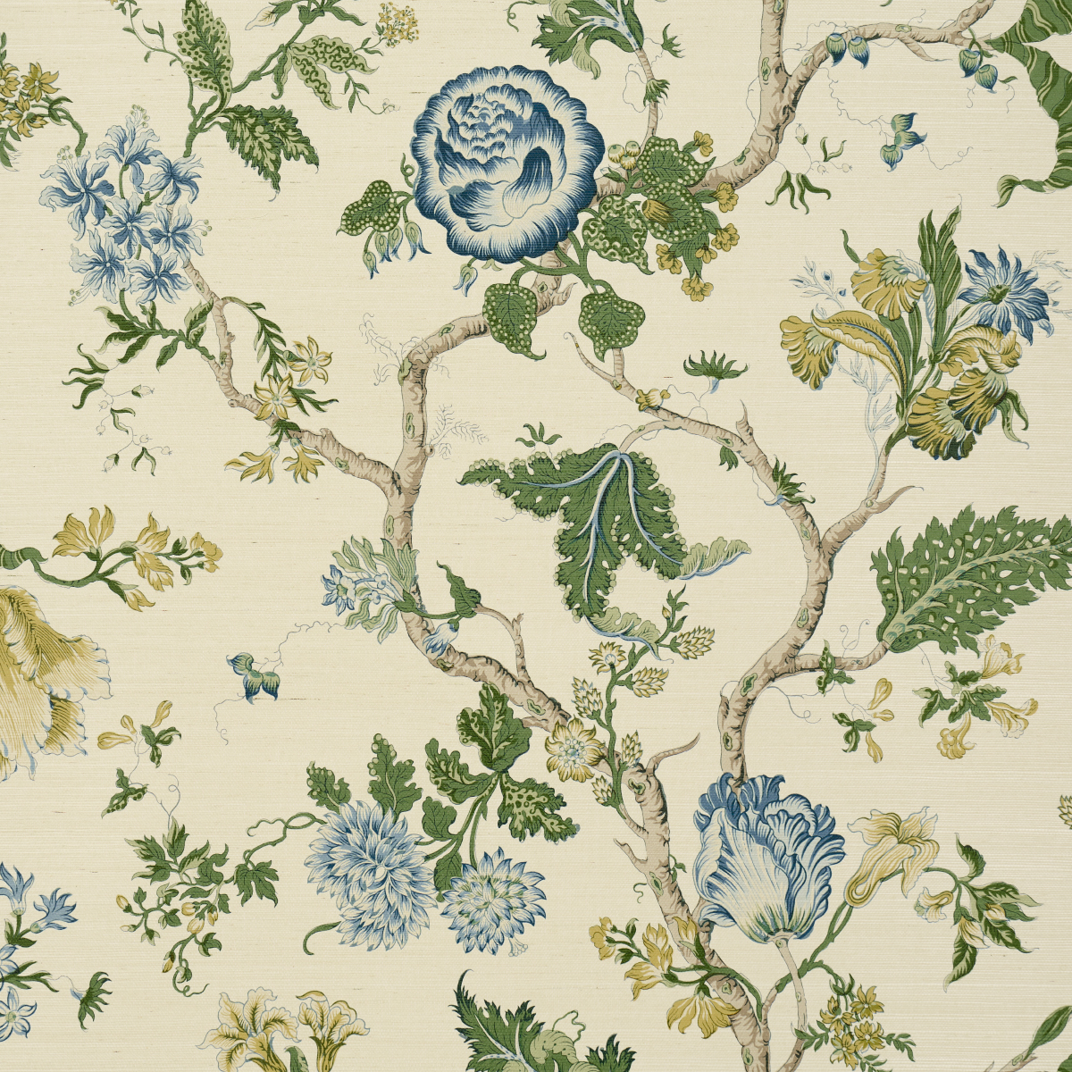 Josephine Sisal - Peacock Wallpapers | Schumacher
