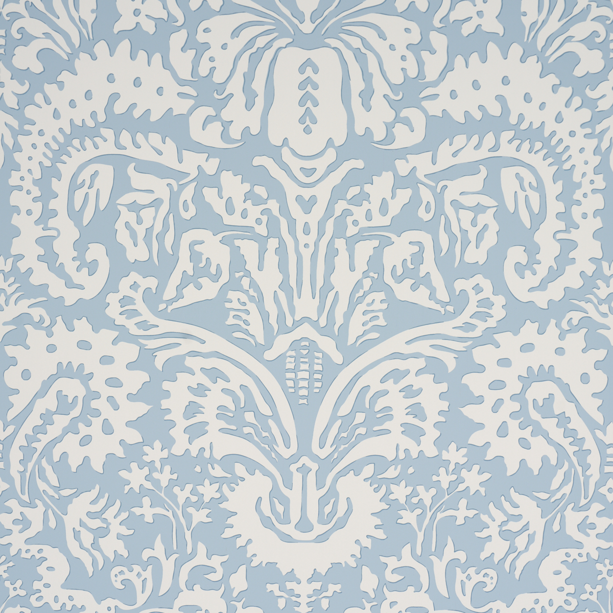 Suffolk Damask - Blue Wallpapers | Schumacher