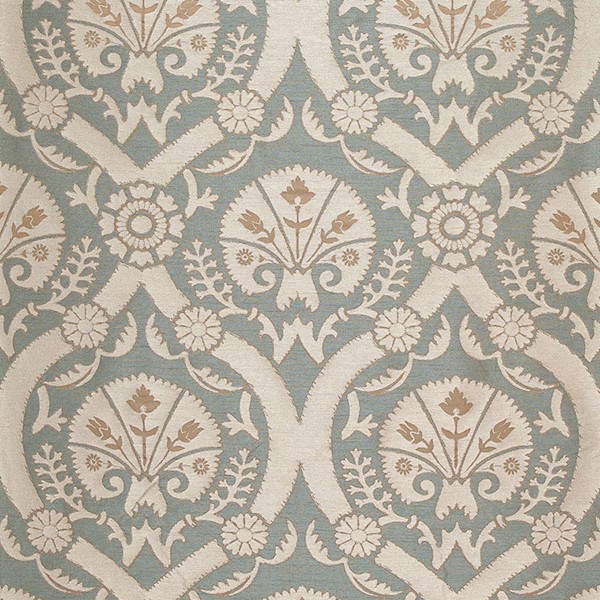 Taza Damask - Dusk Fabrics | Schumacher