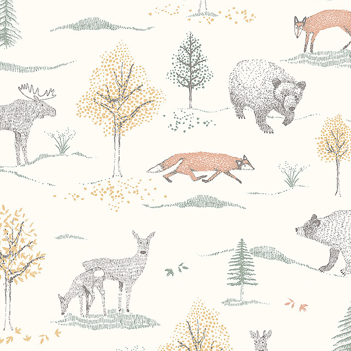 Up North - Ivory Wallpapers | Schumacher