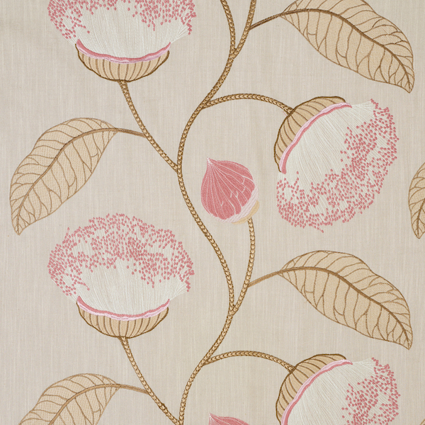 Celinda Embroidery - Blush Fabrics | Schumacher